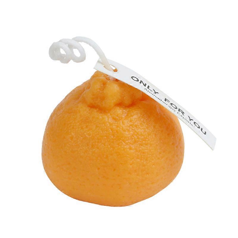 Orange Candle Fruit Shape