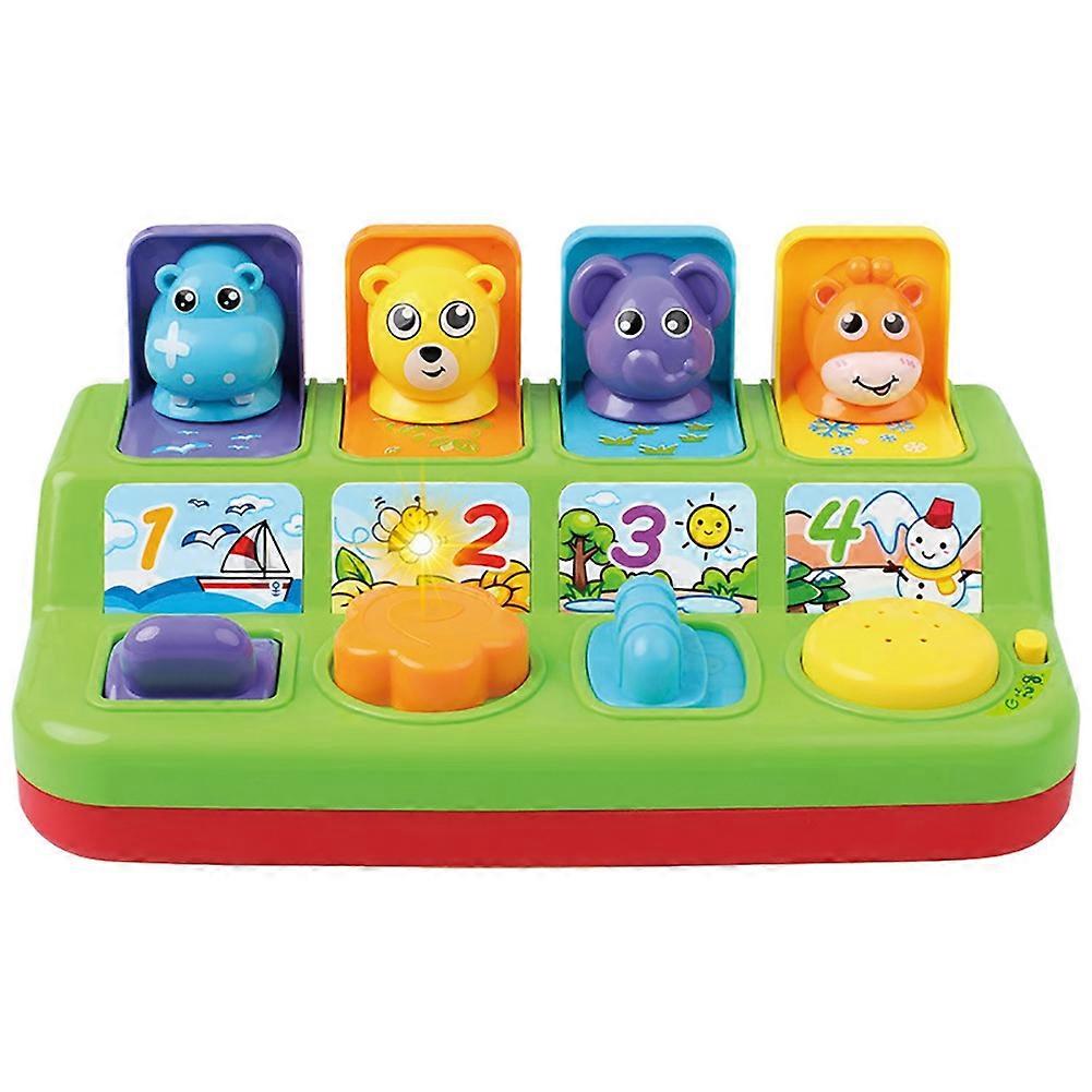 Kids Cartoon Animals Interactive Pop Up Toy Memory Training Game Machine Gift KAESI