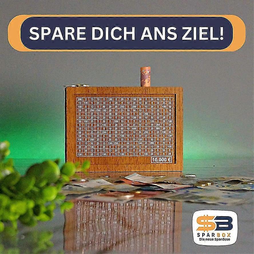 Sayaç ile Ahşap Para Kutusu Büyük Kapasiteli Para Tasarrufu Erkekler Kızlar Çocuklar Yetişkin