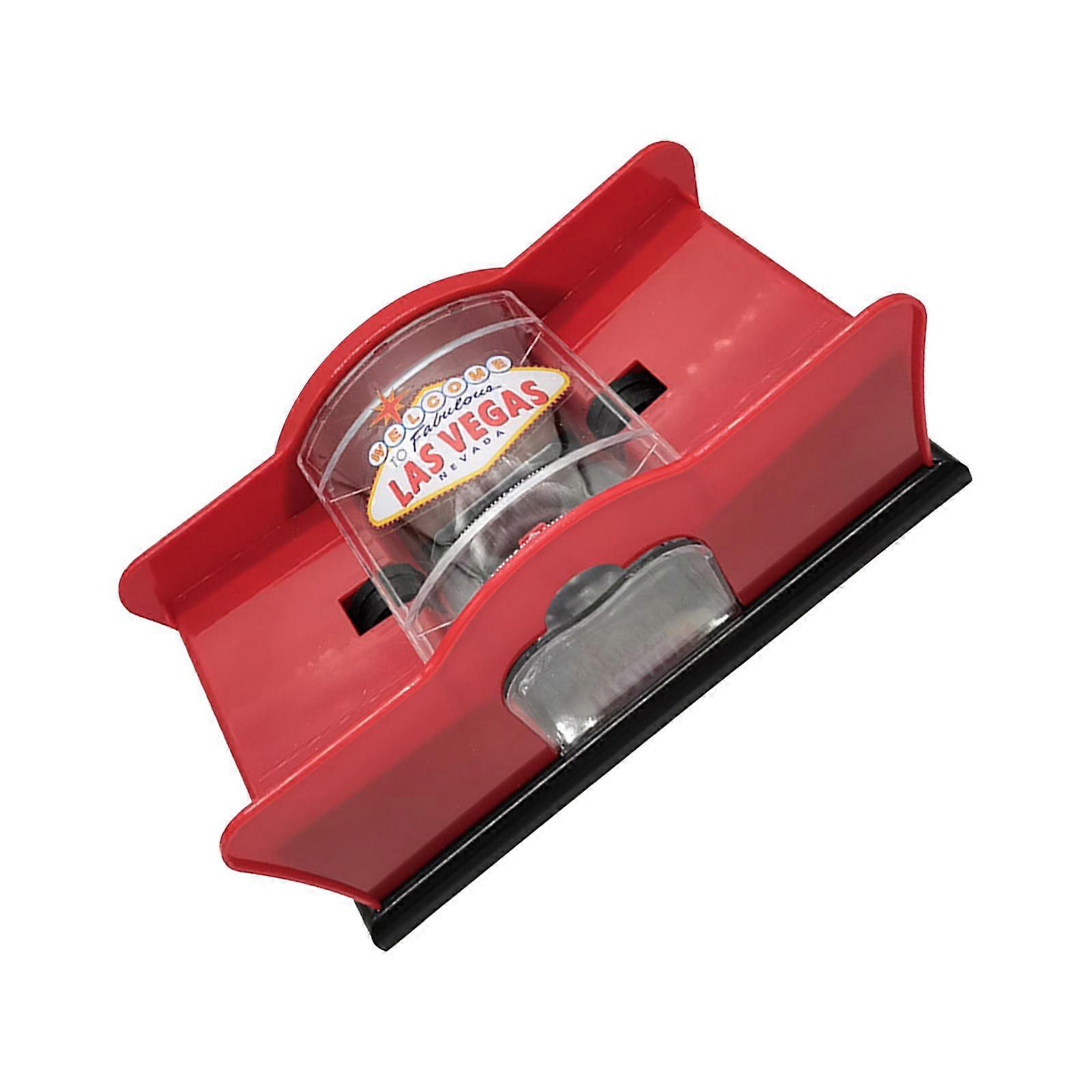 Card Shuffler Manual Party Supplies Quiet Sturdy Practical Board Game Equipm red