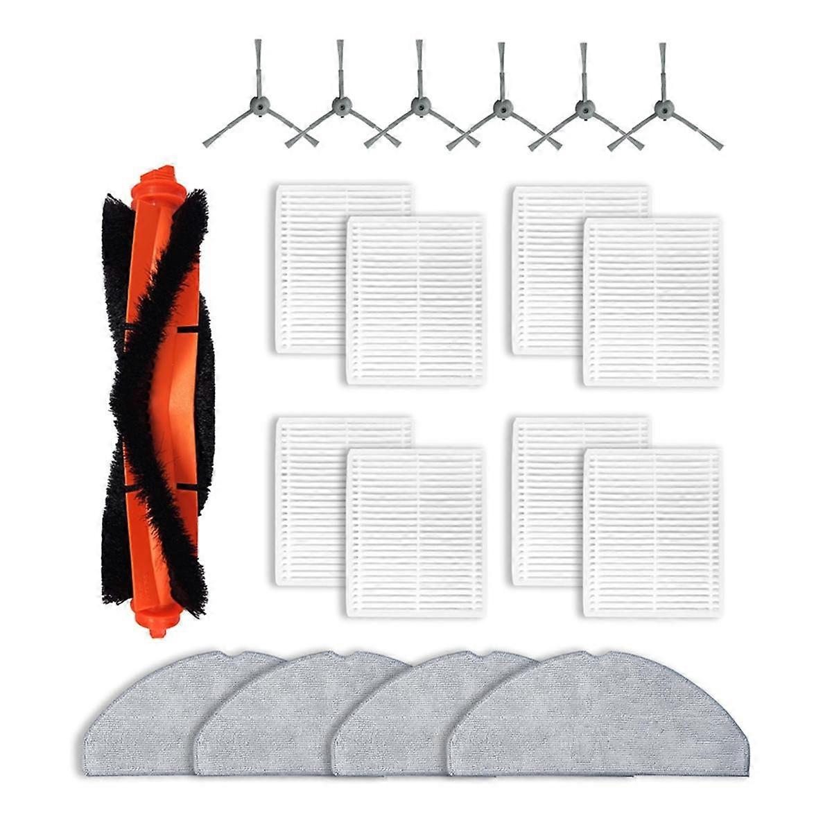 Robot Vacuum Replacement Parts Fit for L20 Robot Vacuum Roll Brush Mop Pad Filter Kit