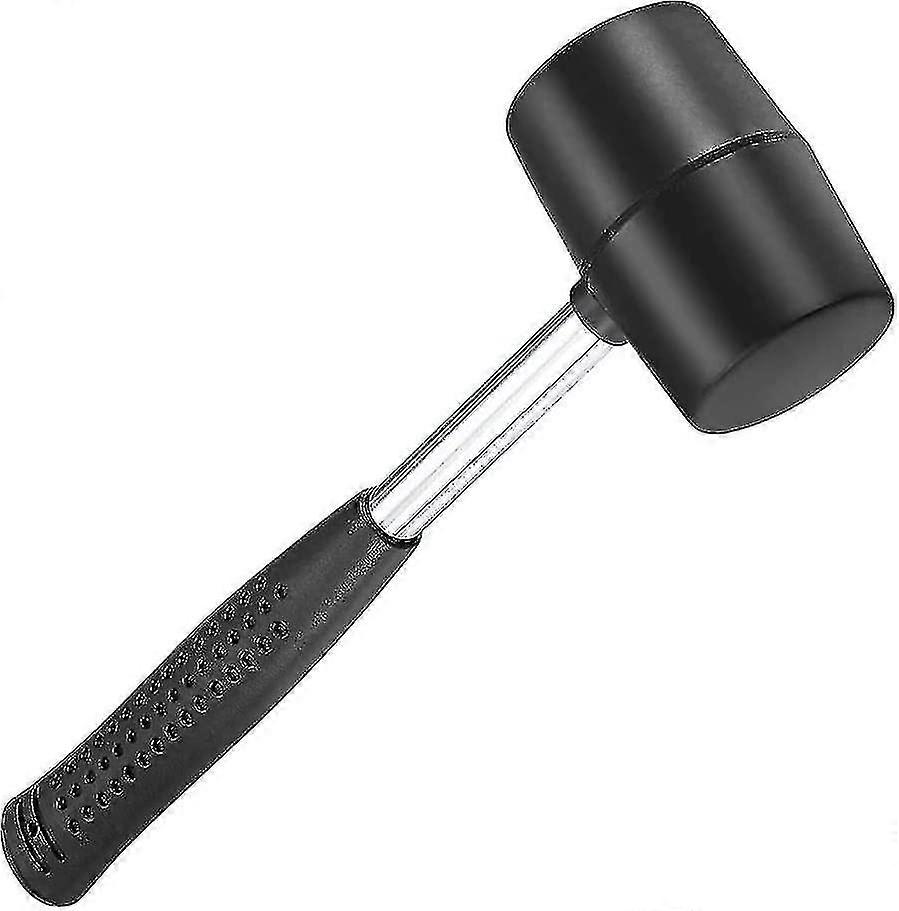 Rubber Mallet 500g Black Heavy Duty Rubber Mallet Hammer For Diy, Handmade