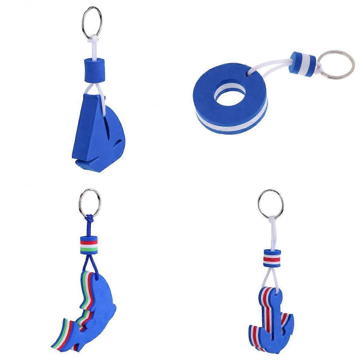 4x Assorted Yachting Boating Sailing Floating Keychain Keyring Key Ring