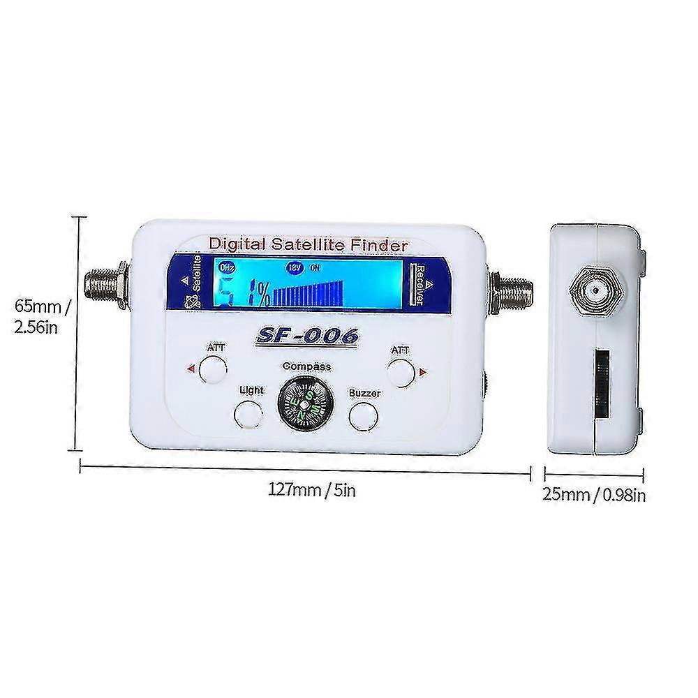 Digital Satellite Finder Satellite Signal Meter Mini Digital Satellite Signal Finder Meter avec écran LCD Digital Satfinder avec boussole