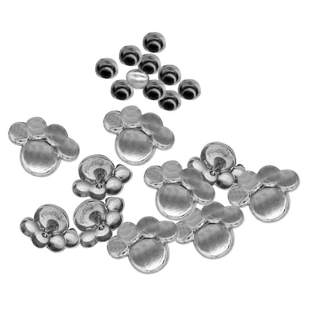 10 kpl DIY Alloy Dog Paws Shaped Snap Niitit Leathercraft korjaustarvikkeet