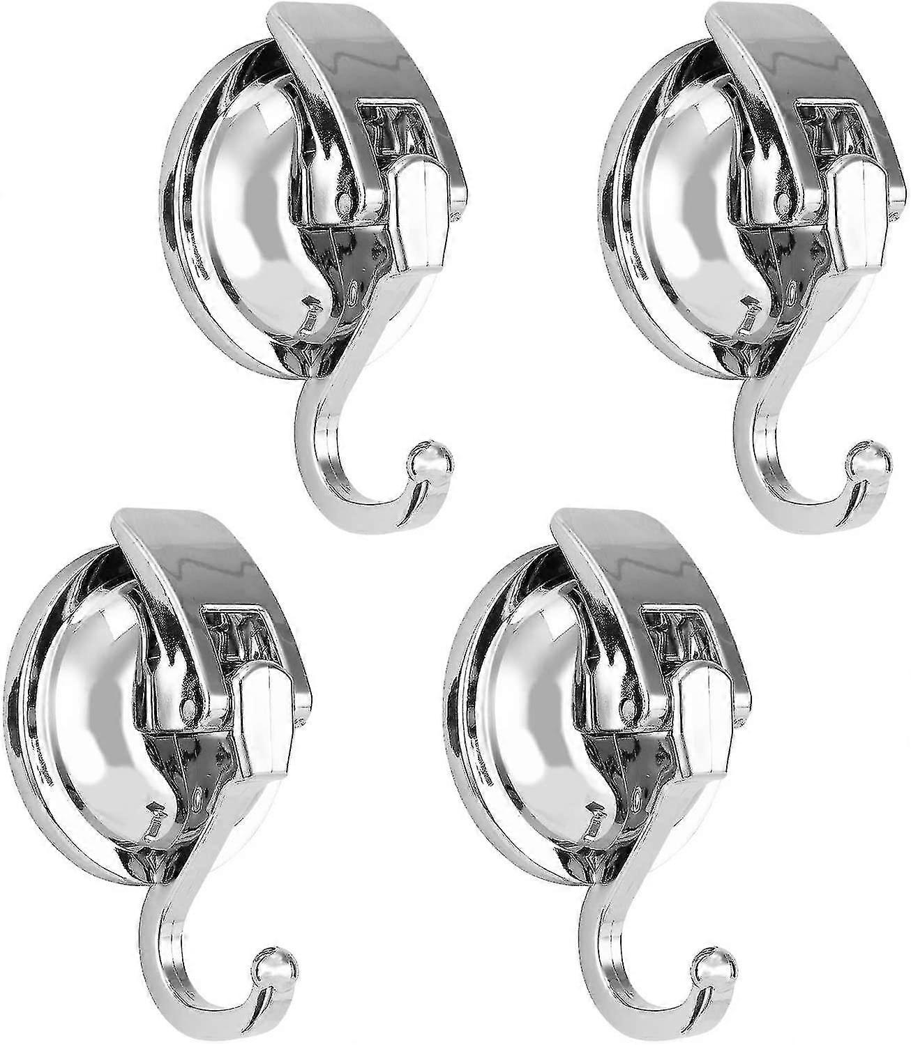 No Punching Vacuum Suction Cup Hooks Wreath Hanger(4 Pack)