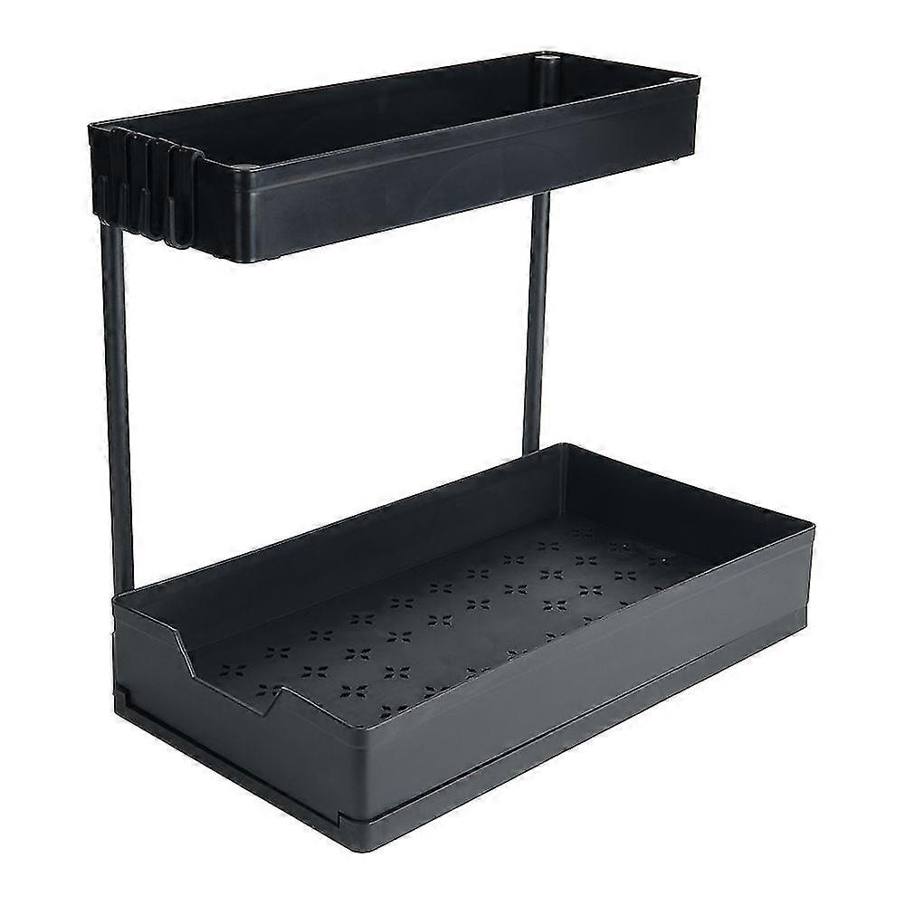 Lshaped undersink storage rack 2pack sliding undercabinet storage multifunctional drawer storage box