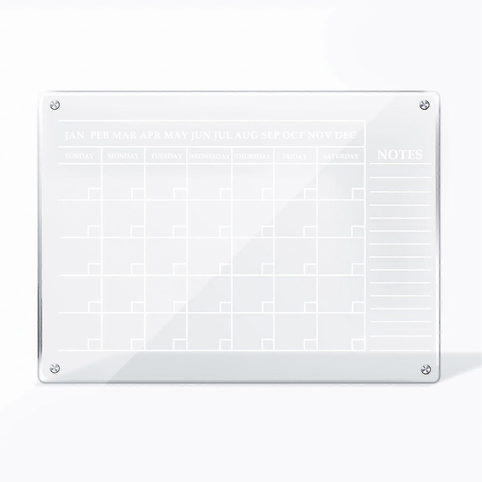 磁気アクリルカレンダーボード家庭用アクセサリーのための消去可能な再利用可能なライティングボード