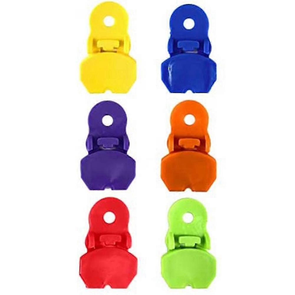6 Pieces Color Manual Easy Can Opener, Premium Plastic Shields Tab Openers, Leakproof Soda Can Lids