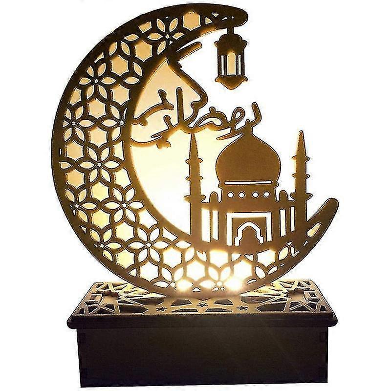 Kuun tähtivalot, Ramadan-koristeet - Ramadan Eid Led Night Light, koristeet Pöytävalaisin Moon St