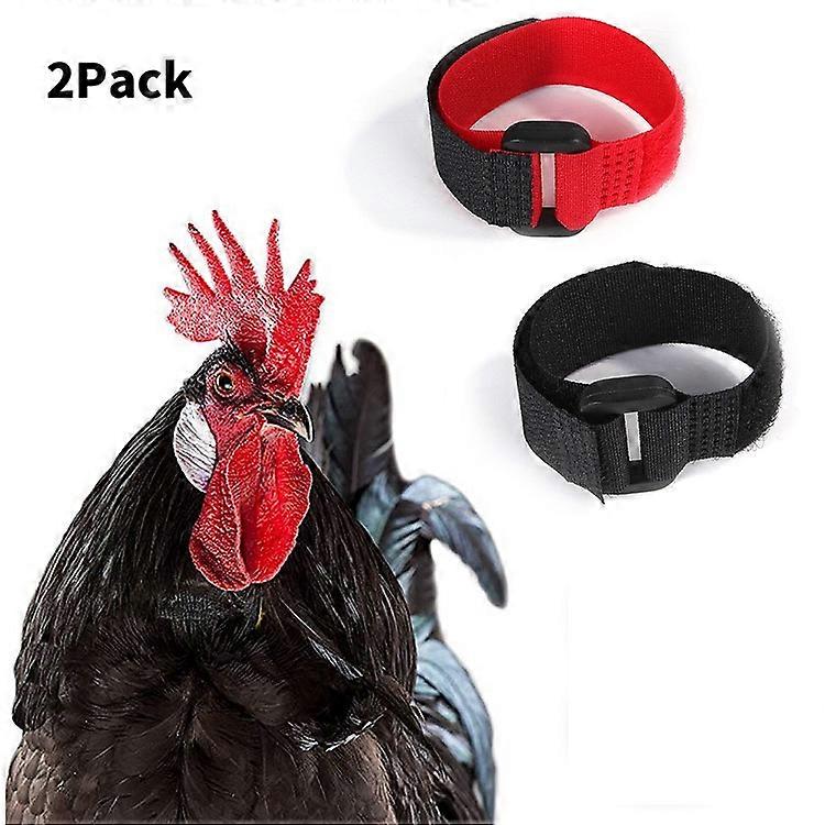 2PCS طوق الدجاج لينة الملمس المضادة الديك التجديف قابل للتعديل المضادة للخطاف الديك طوق الدواجن اللوازم