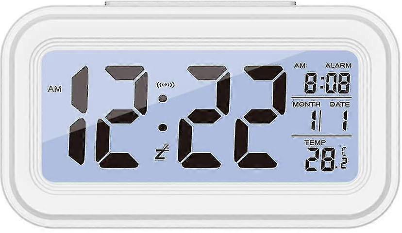 Digital Alarm Clock Large Led Display Snooze Clock Night Light Features With Temperature Calendar, Best Beside Clock For Bedroom Home Office Kitchen
