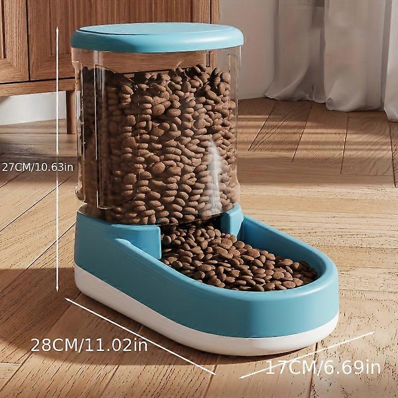 Large Capacity Automatic Pet Feeder & Waterer - Effortless Gravity Flow for Dogs - High-Quality Self-Feeding Station with Integrated Bowl - Perfect fo