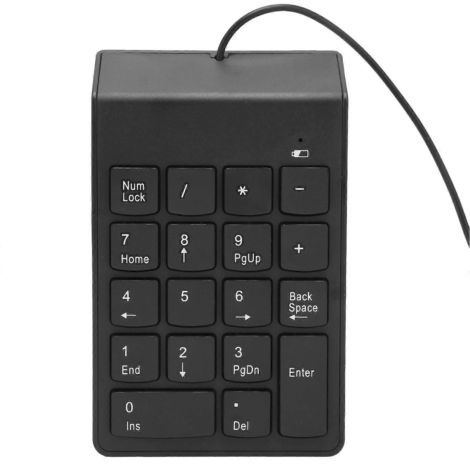 Numeric Keypad USB Numpad 18 Keys Plug and Play Ergonomic Portable Design Wide Compatibility