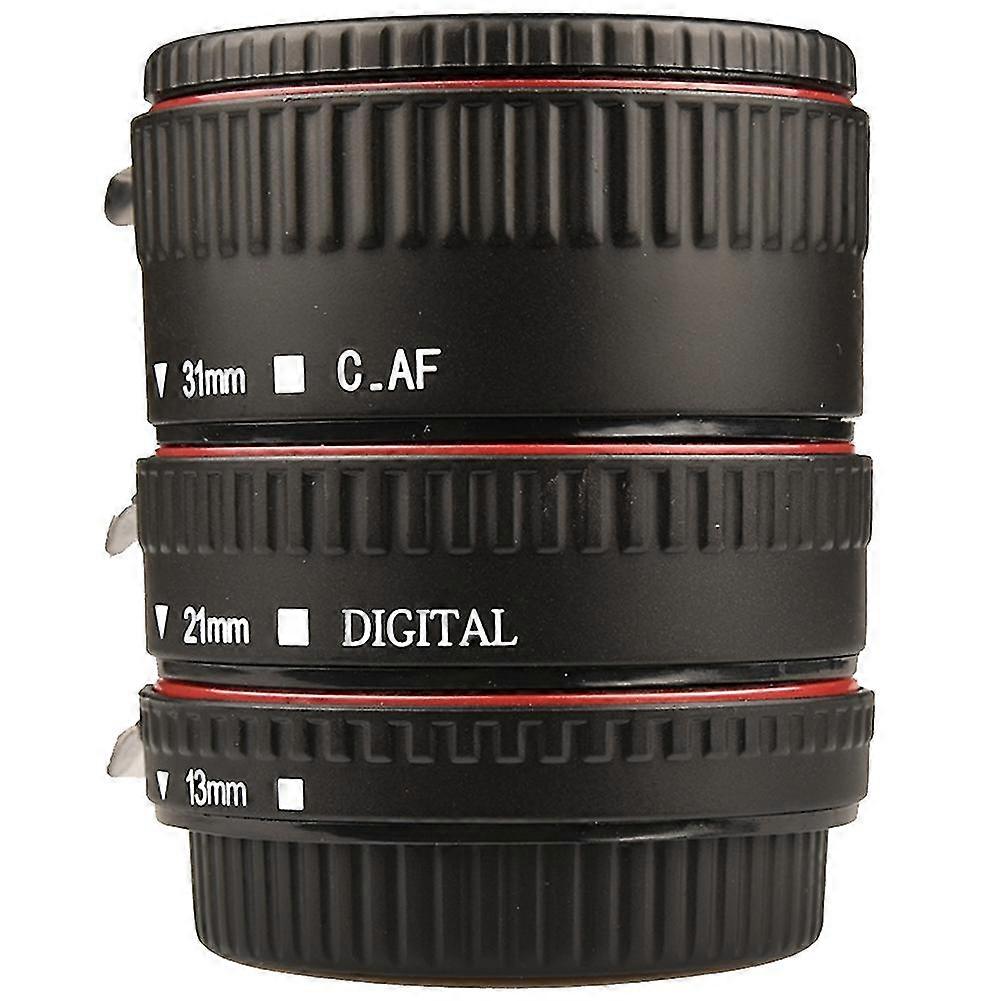 Conjunto de Tubos de Extensão Macro com Foco Automático para Lentes Canon EF e EF-S - Conjunto de 3 Peças