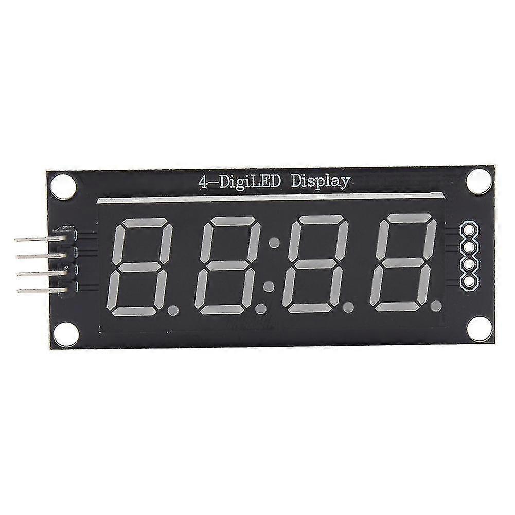4-Digit 7-Segment LED Display Tube Module for Arduino with TM1637.h Library - Blue