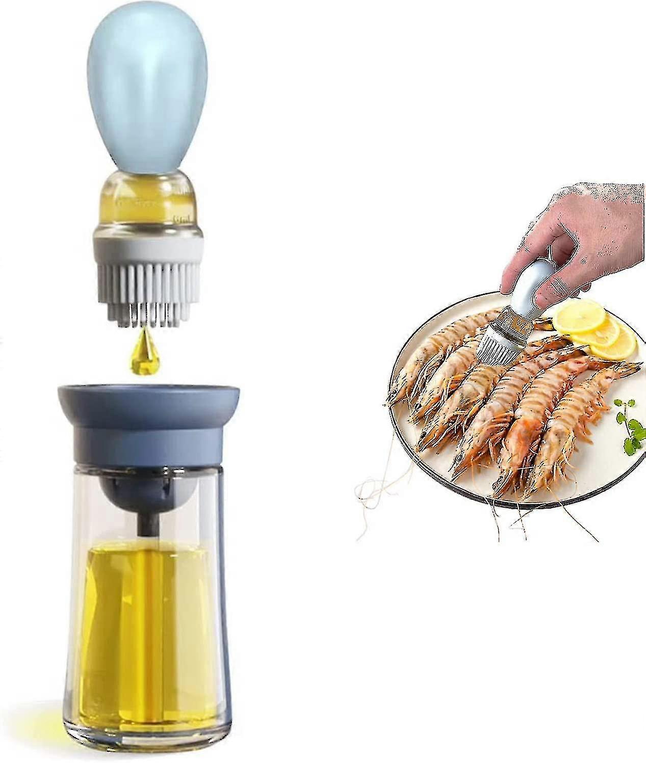 Glasölspenderflasche mit Silikonbürste 250ml