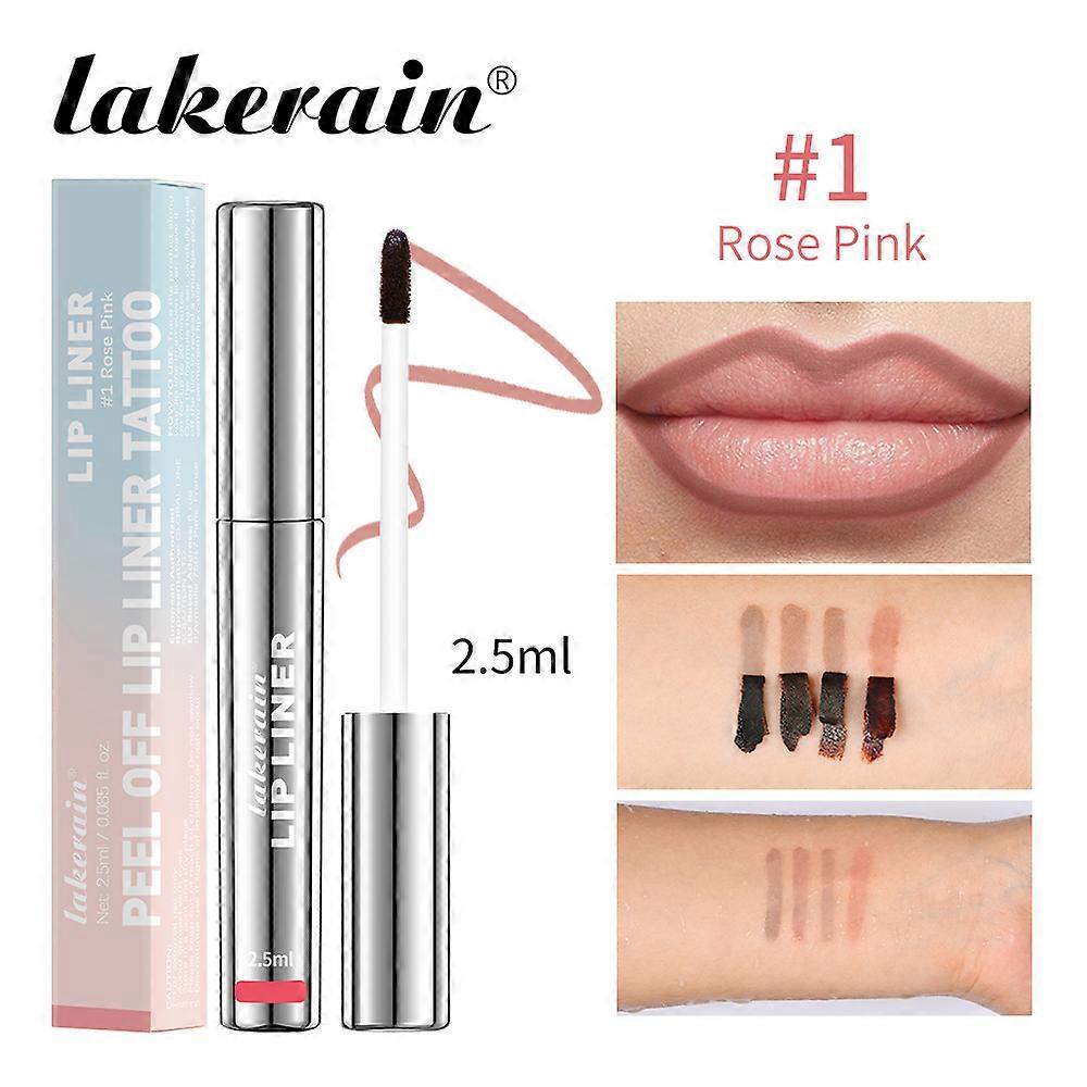 Lip Liner Lip Stain - Peel Off Lip Tint Tattoo, Long-Lasting Moisturizing Lip Stain, Waterproof Nourishing Lip Liner with Matte Finish, Create A Charm
