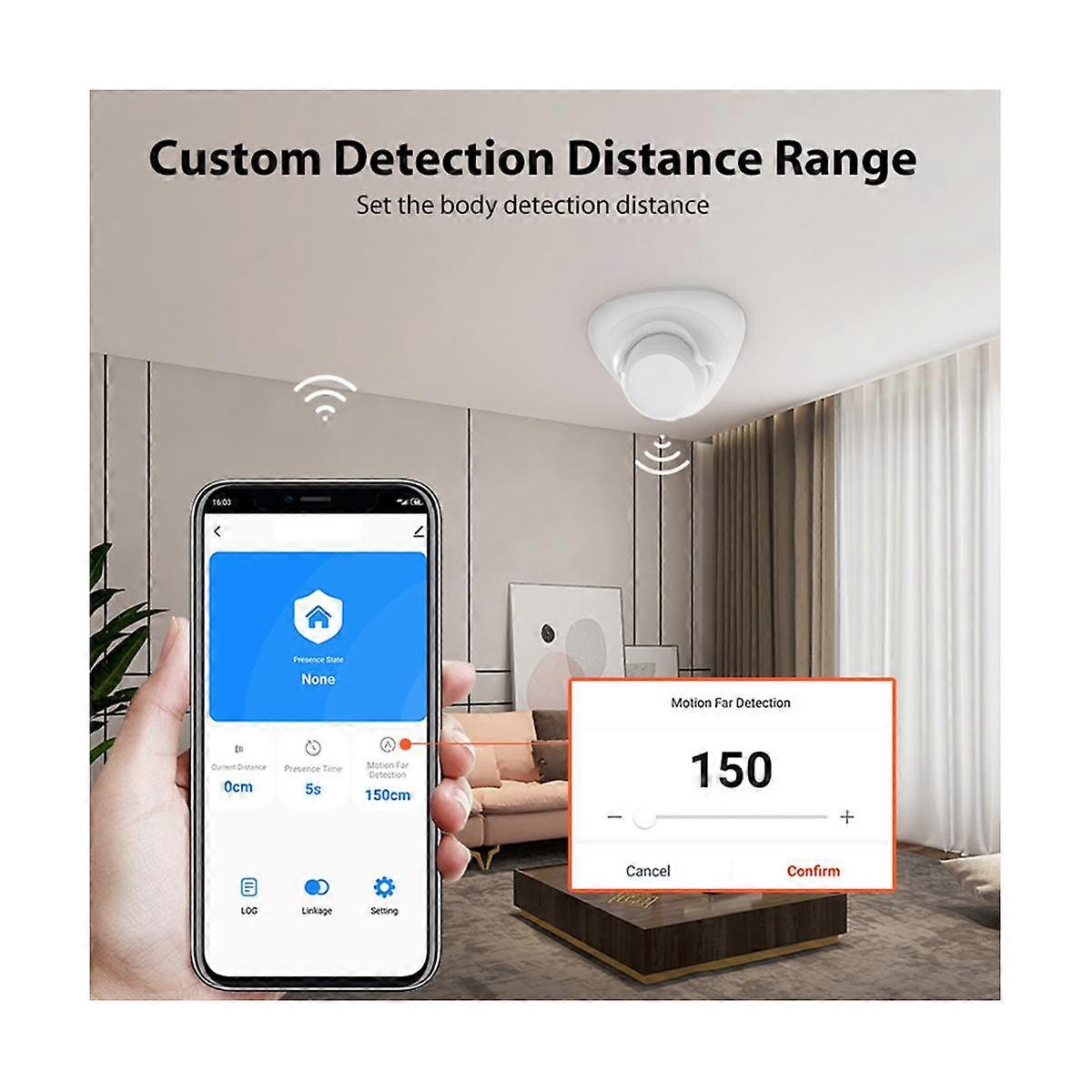 Tuya Zigbee WiFi Smart Human Body Sensor 24GHz Radar Detector Microwave Motion Sensor Wireless Huma