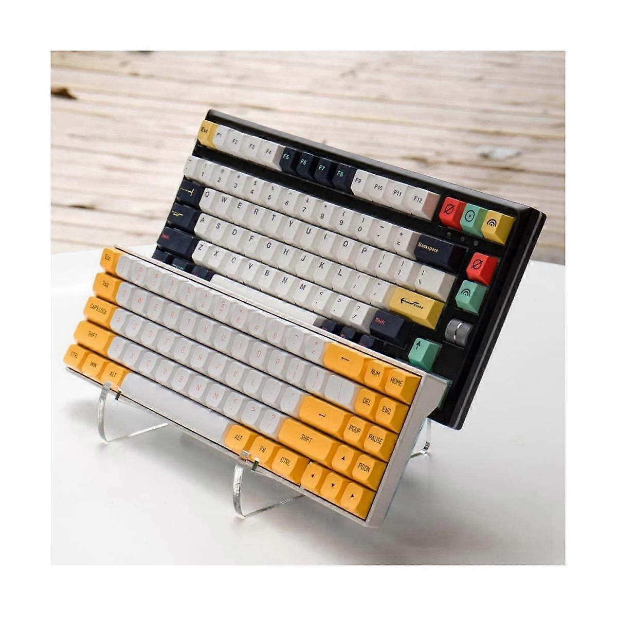 1-Tier Acrylic Keyboard Display Stand Clear Mechanical Keyboard Holder Storage Stands for Tablet Pi