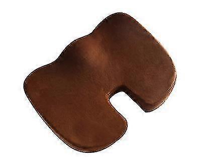 Memory Foam Seat Cushion With Removable Microfiberbrown