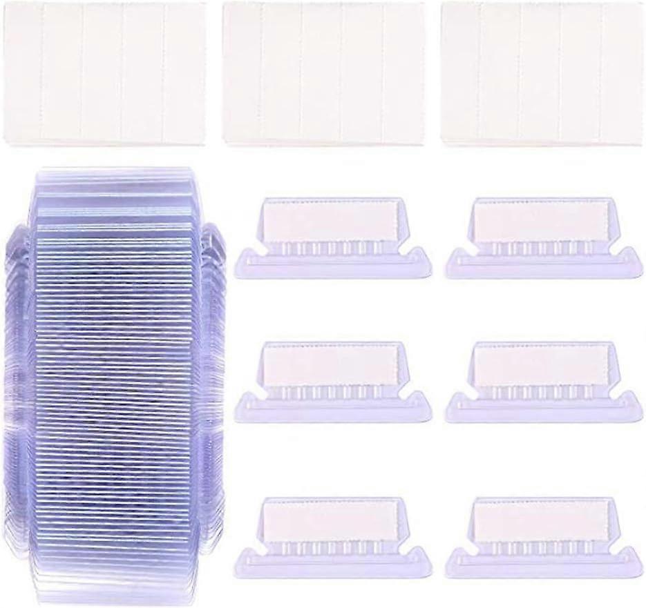 50 Pack Hanging Folder Quick Identification Tabs and Inserts, Easy to Read, PVC