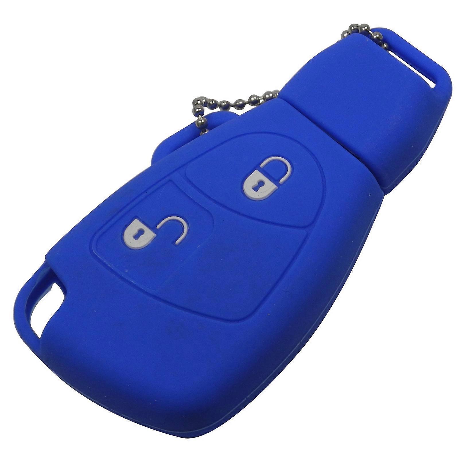 Styling Remote Car Key Fob Silicone Case Cover Protector For Mercedes Benz B C E ML S CLK CL Car-Styling 2 Buttons