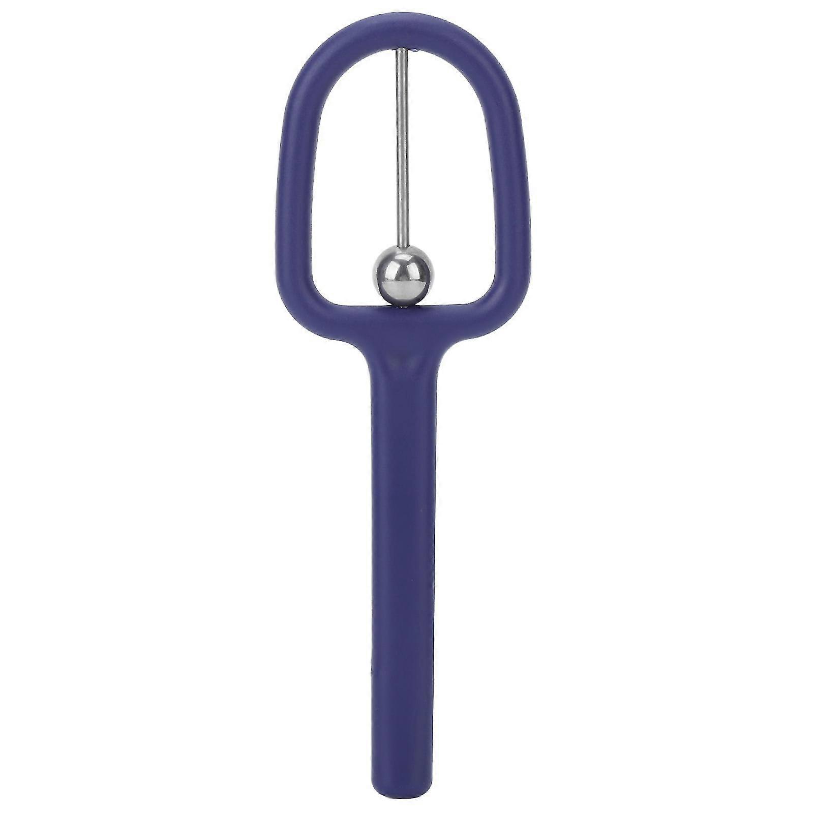 U-Shaped Oral Muscle Strengthening Tongue Tip Exercise Tool for Kids and Elders - Improve Flexibility - Safe PP Alloy Material - Blue