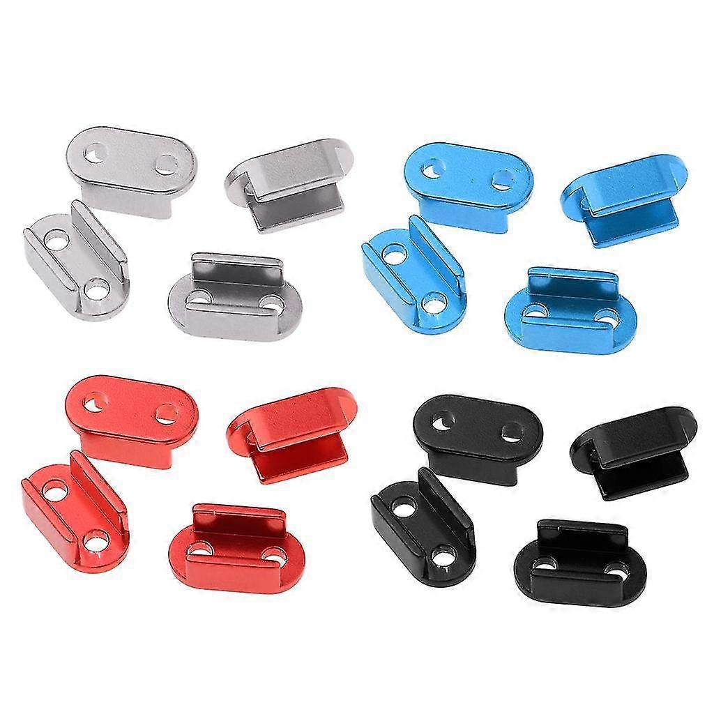 6x4x Aluminum Alloy Leaf Spring Shackles / Mounts For Wpl B16 B24 B36 Blue