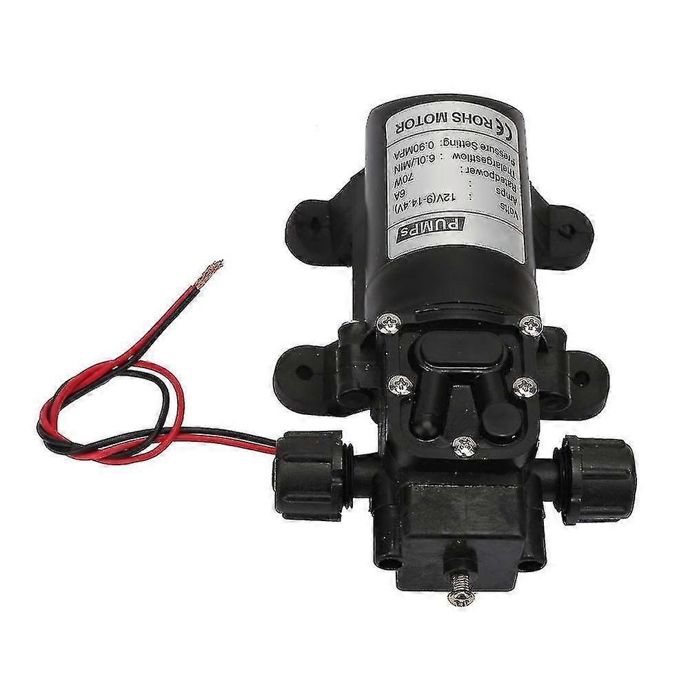 Dc 12v 70w 6l/min Self Priming High Pressure Diaphragm Pump Two Side Thread Water Pump