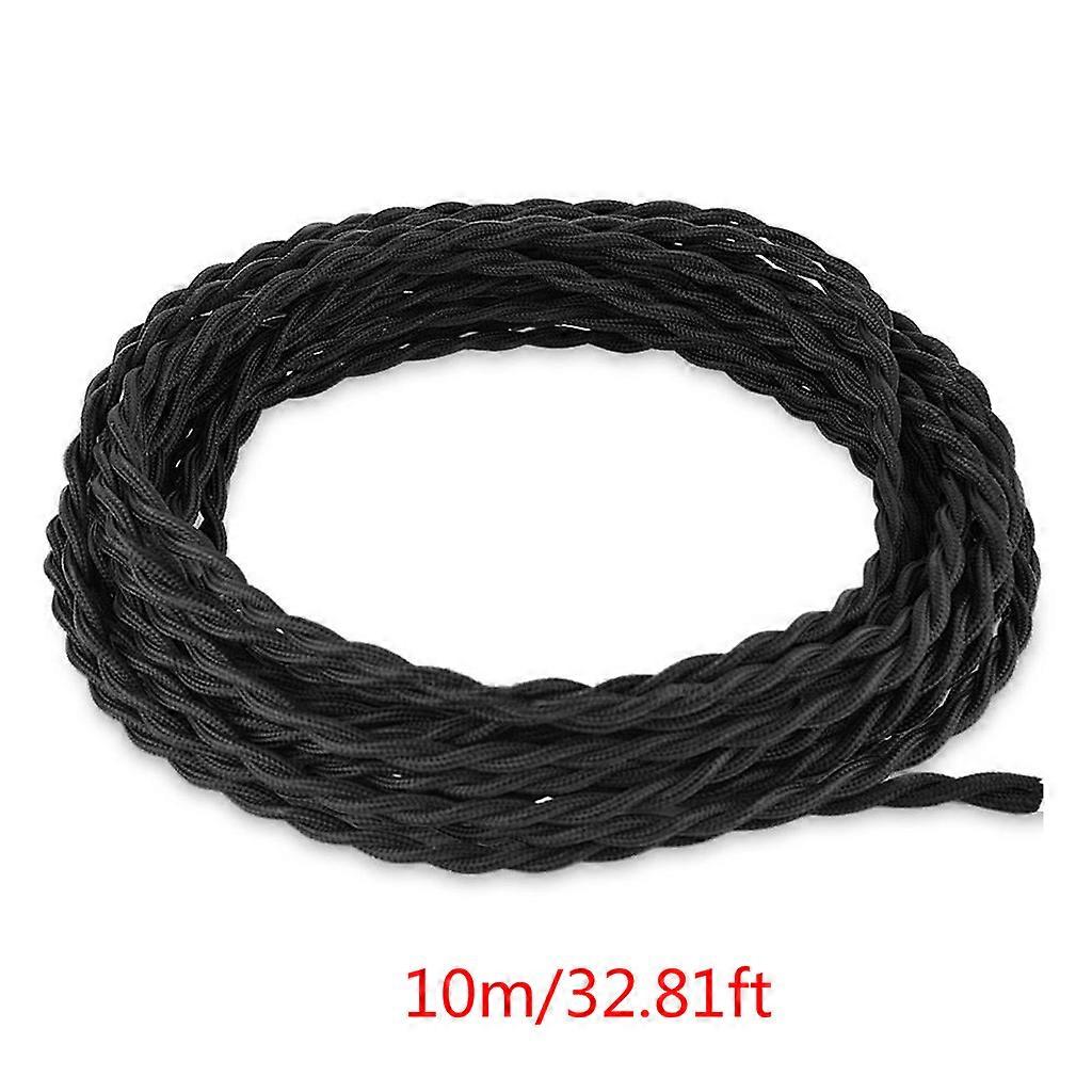 10/20m 2 Core Copper Wire Electrical Rope Wire Braided Twisted Lighting Cable