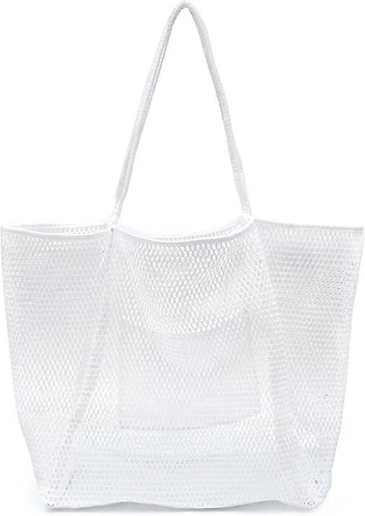 Mesh Beach Tote Womens Shoulder Handbag