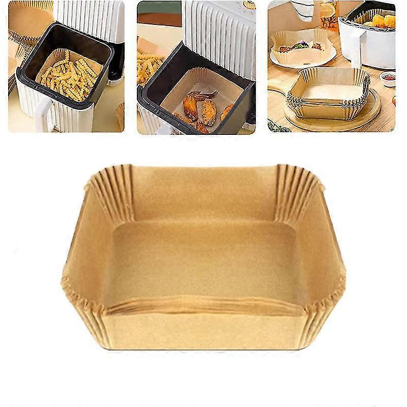 תוחם נייר חד פעמי לטיגון אוויר 100/200/300/400pcs 20 ס"מ טיגון אוויר חד פעמי לא מקל אניות אפייה נייר אפייה לטיגון אוויר חסין שמן