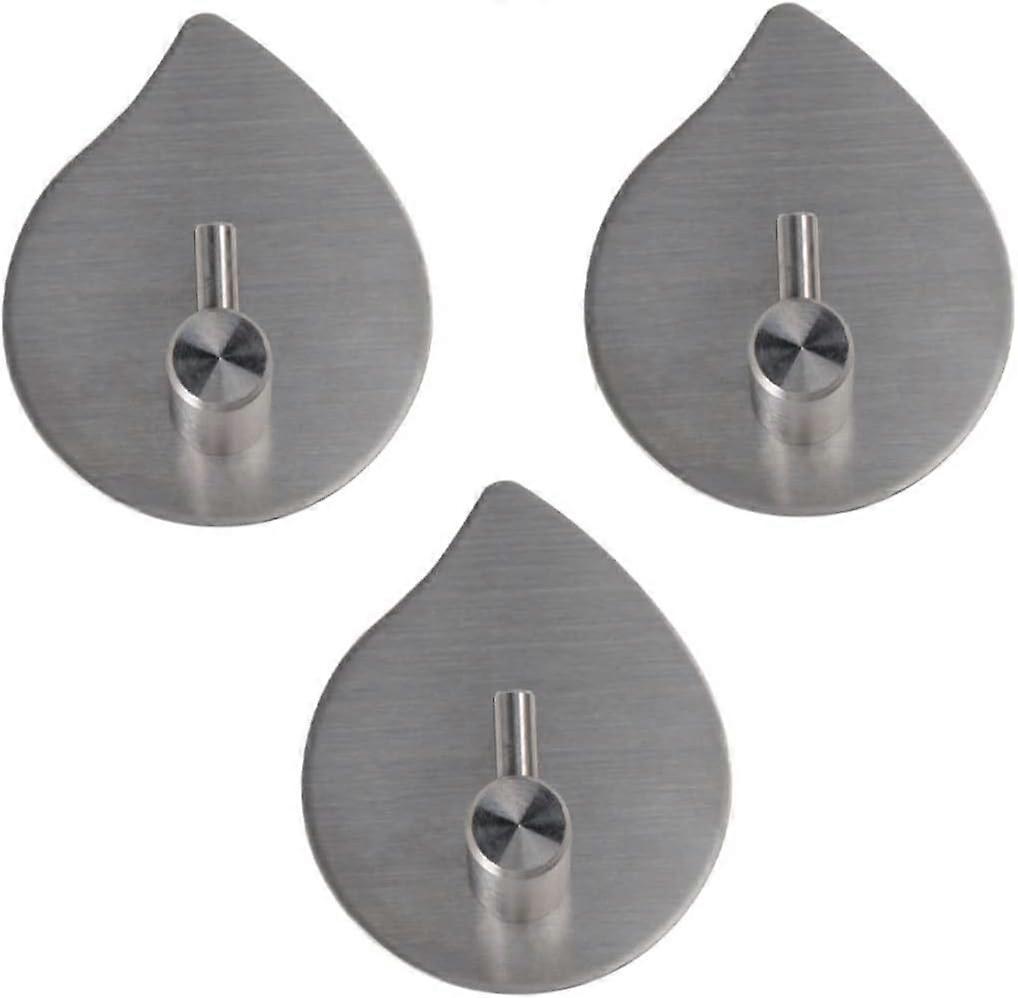 3pcs Wall Hook Coat Hanger Hook up Drop Shape Coat Rack