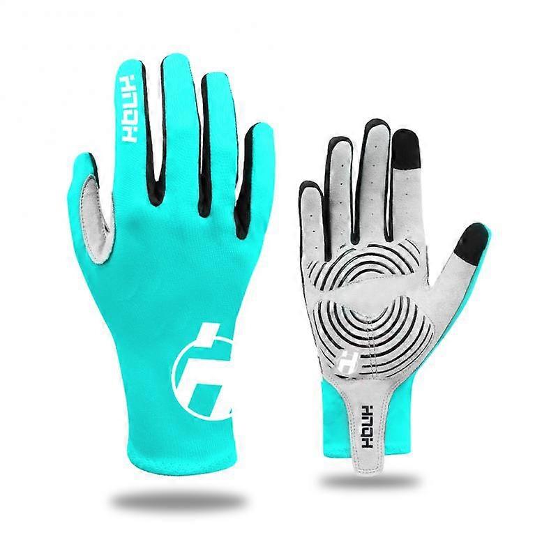 HNQH Γάντια Ποδηλασίας Full Finger Sport Touch Screen Gel Sports Γυναίκες Άνδρες Καλοκαίρι