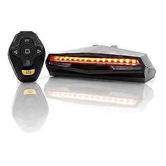 Feu arrière de direction X5 Vélo Feu arrière avec clignotant-télécommande sans fil étanche Vélo Tail Light-usb Rechargeable Mountain Bike Tail Li