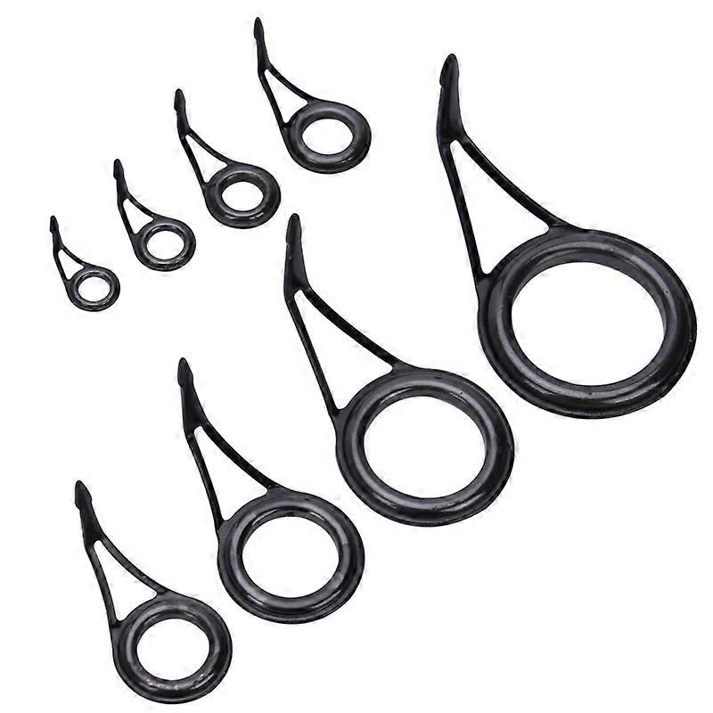 8Pcs Fishing Rod Eye Ring Guides Line Rings for Spinning/carp