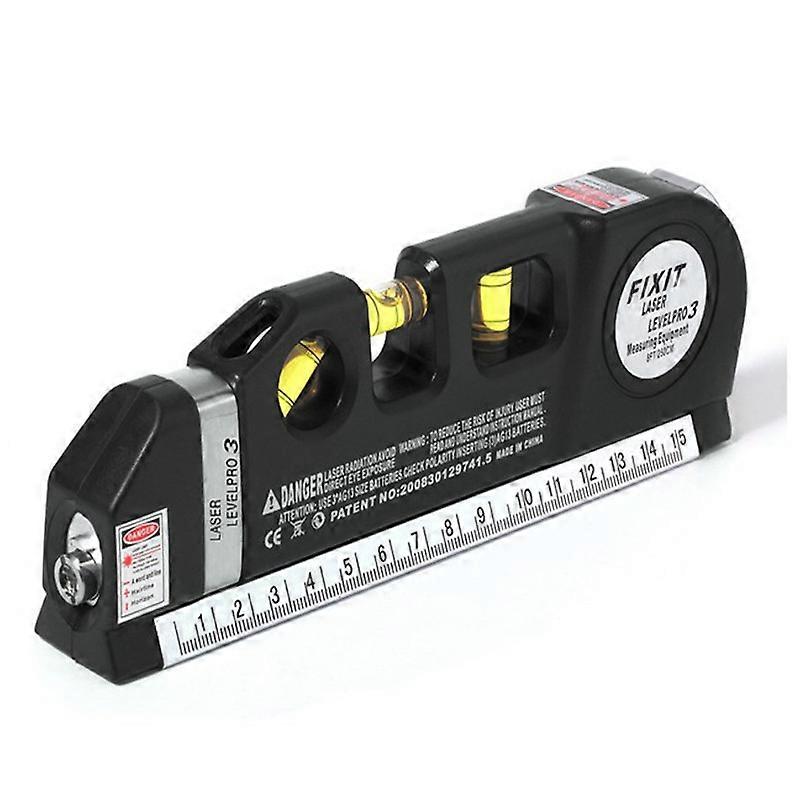 Multi-function High Precise Laser Leveling Instrument Steel Ruler Straight Line Laser Level Aligner Vertical Measure Tape