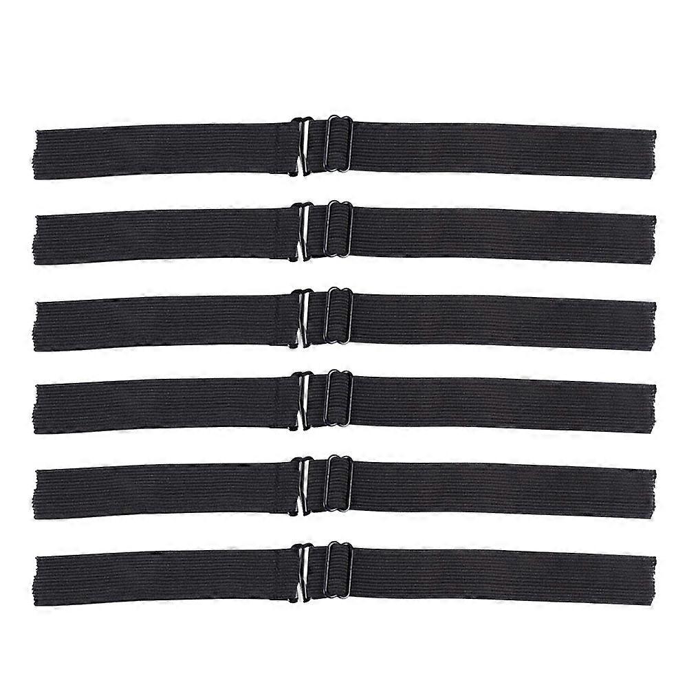 6 Pcs Knitting Accessories Headband Black Elastic Bands Wig Cap Strap Elastic Wig Band Wigs Band With Hooks