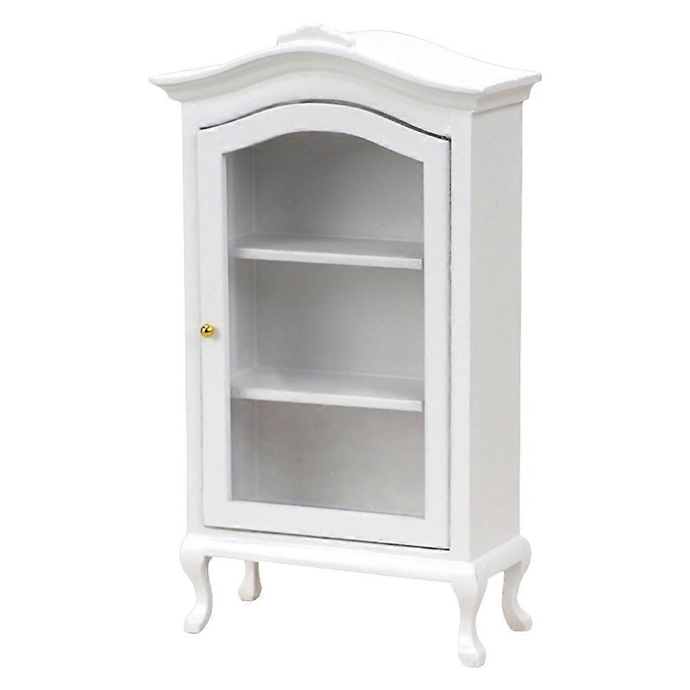 Mini House Storage Cabinet Sideboard Cabinet Simulation Bookcase Model Toy