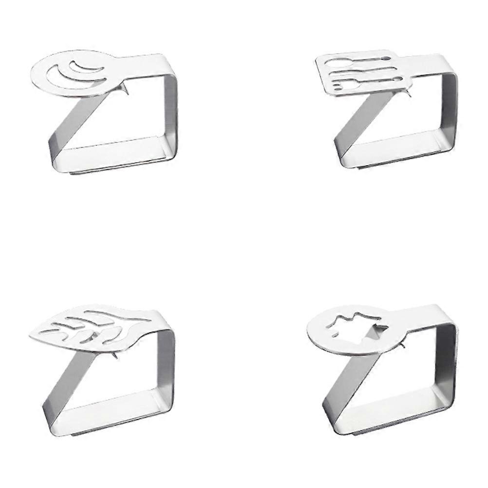 4pcs Funny Tablecloth Fixing Clips Household Non-slip Tablecloth Clamps