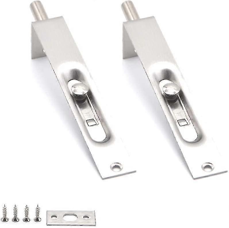 Porta de aço inoxidável Flush Door Lever Lever Trava Flush Bolt Lock 4 polegadas