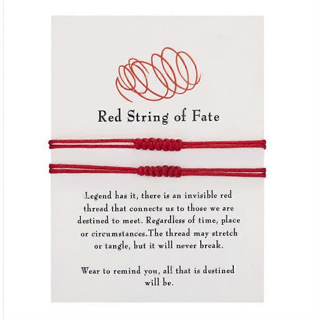 Summer String Bracelets Adjustable Kabbalah Red Knots String Bracelet Amulet