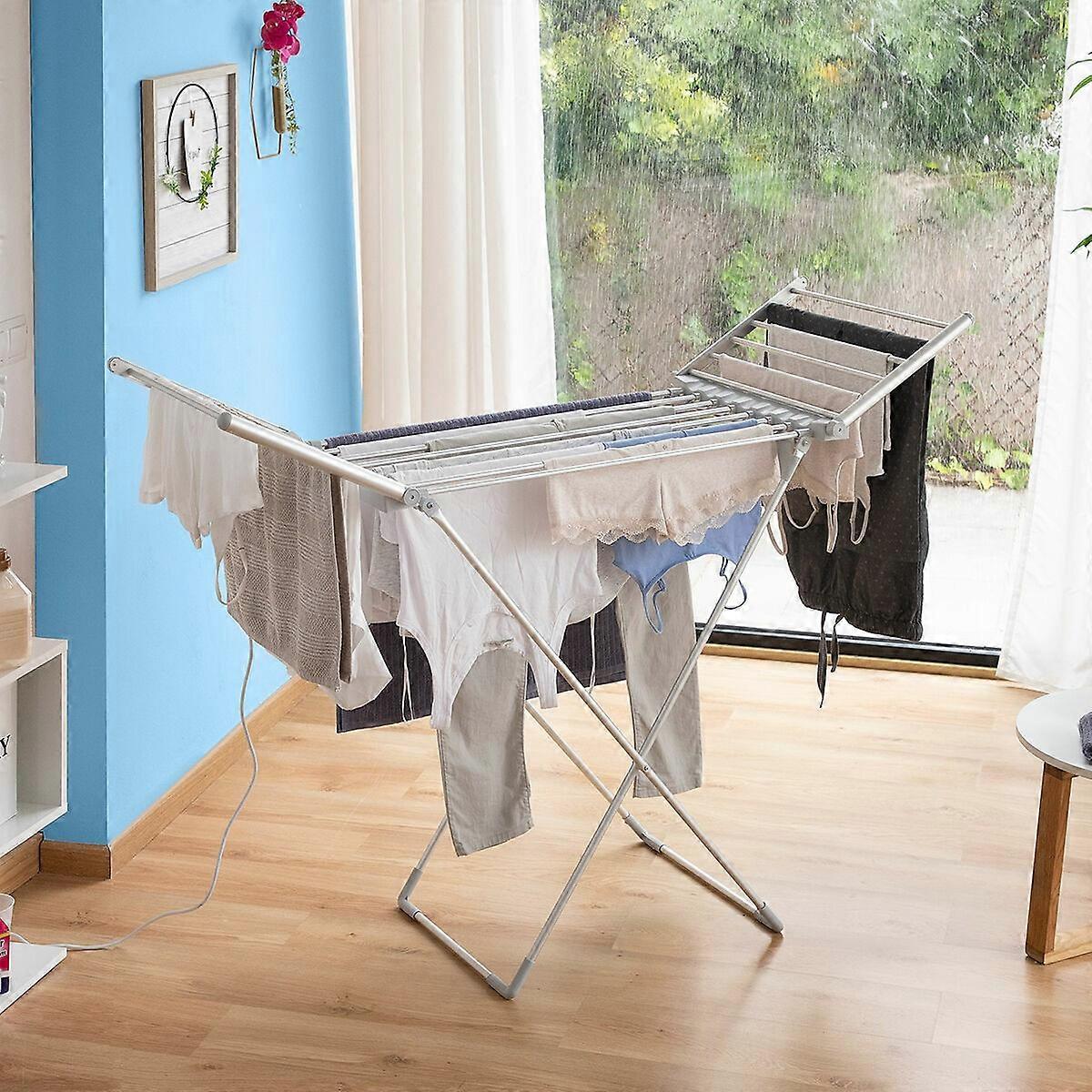 Foldable Electric Drying Rack with Wings Drying InnovaGoods 20 Bars 230 W