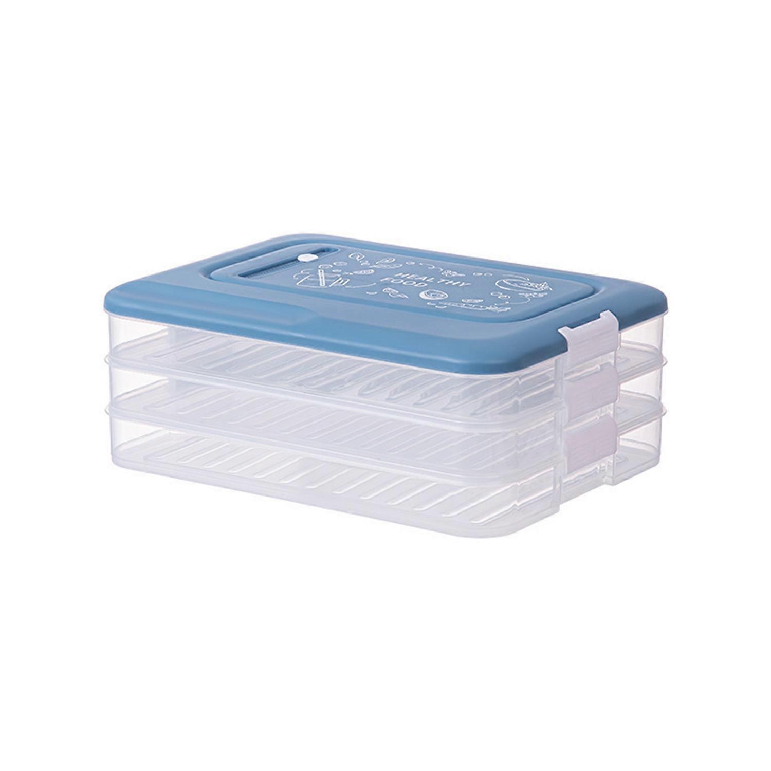 Fridge Dumpling Box Highly Sealed Transparent Non-stick Stackable Visible Egg Preservation Anti-skid