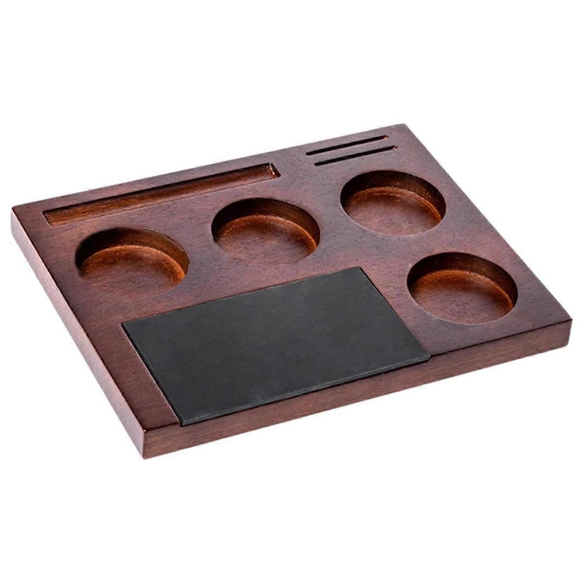 Espresso Tamping Station with Anti-Slip Base 51/54/58mm Coffee Tamper Stand for Worktop Bar Shop