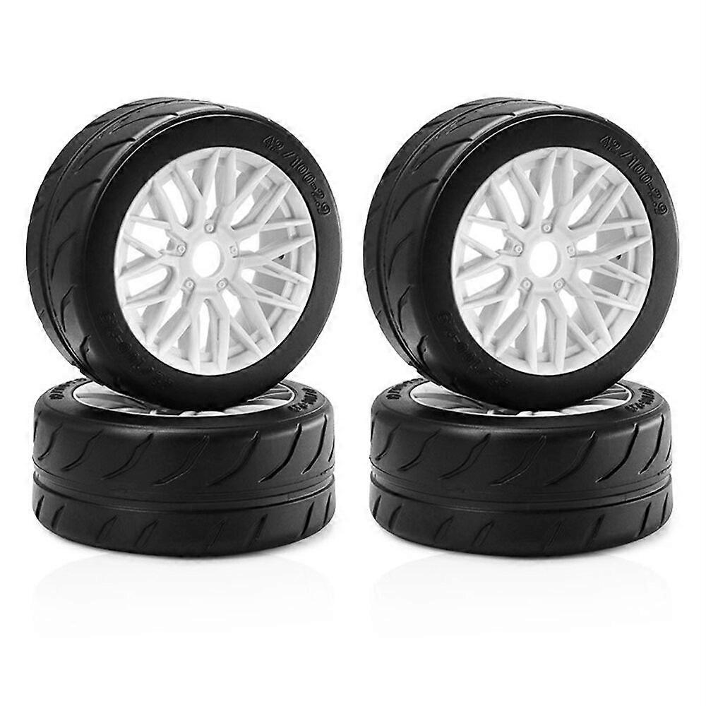 thumbnail interactive-video image 1 of Full Set Drift Wheels And Tyres For 1/10 RC Cars – 12mm Hex – Six Styles Available 1 of 6