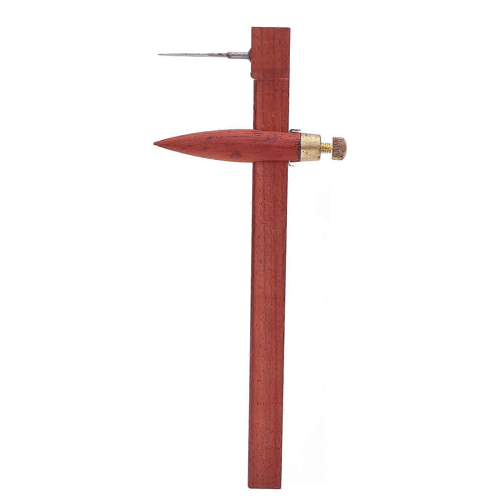 Precision Pottery Tools: Wood & Stainless Steel Compass Cutter for Ceramic Crafting