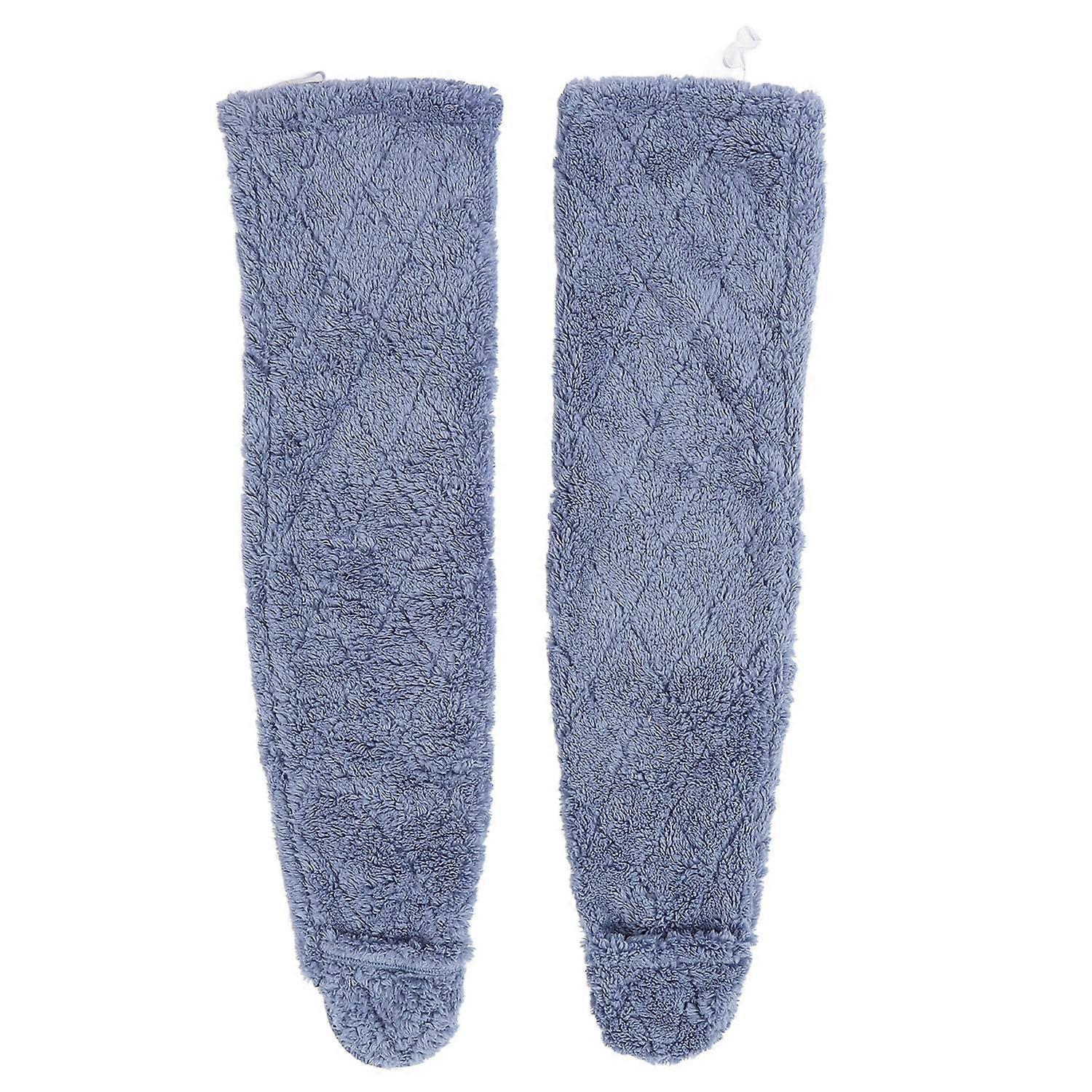 1 Pair Over Knee High Fuzzy Socks Thickening Plush Slipper Stockings Winter Home Sleeping Socks for 