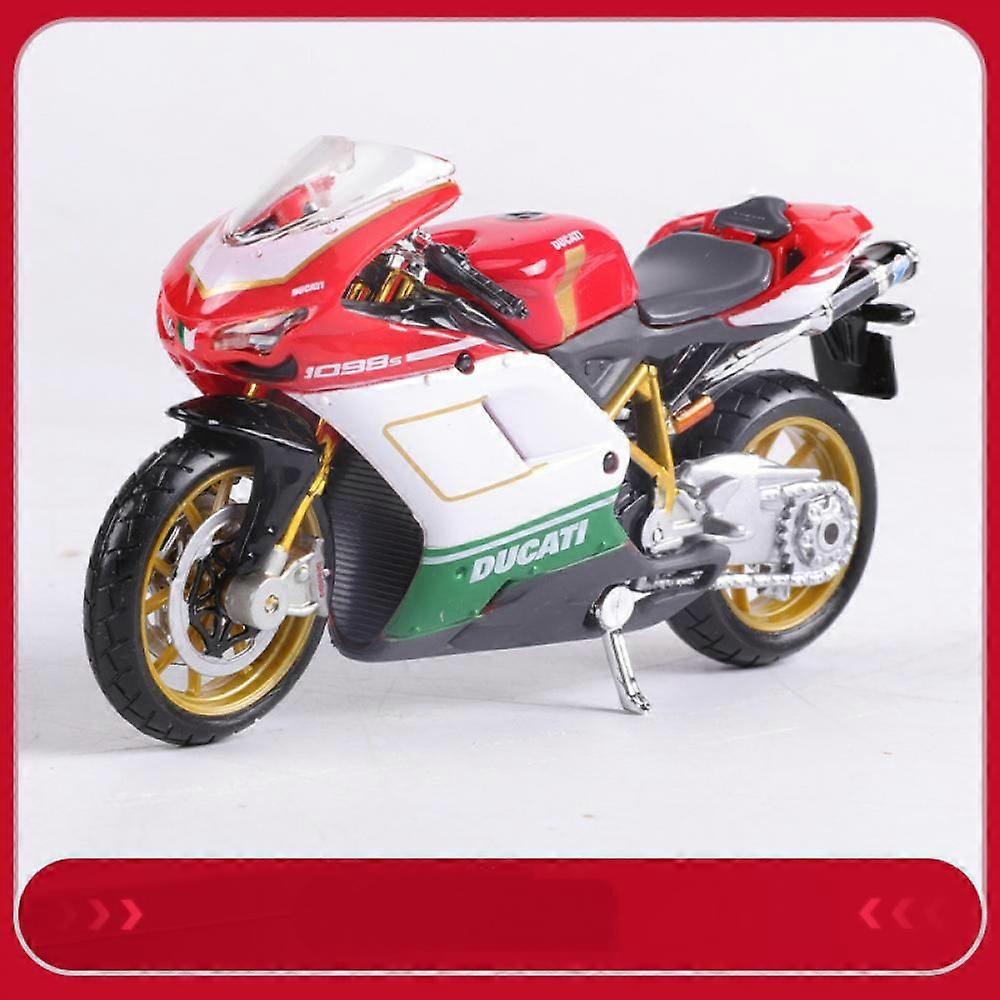 Ducati 1098S 1:18 Motorcycle Model Toy Motorcycle with Base
